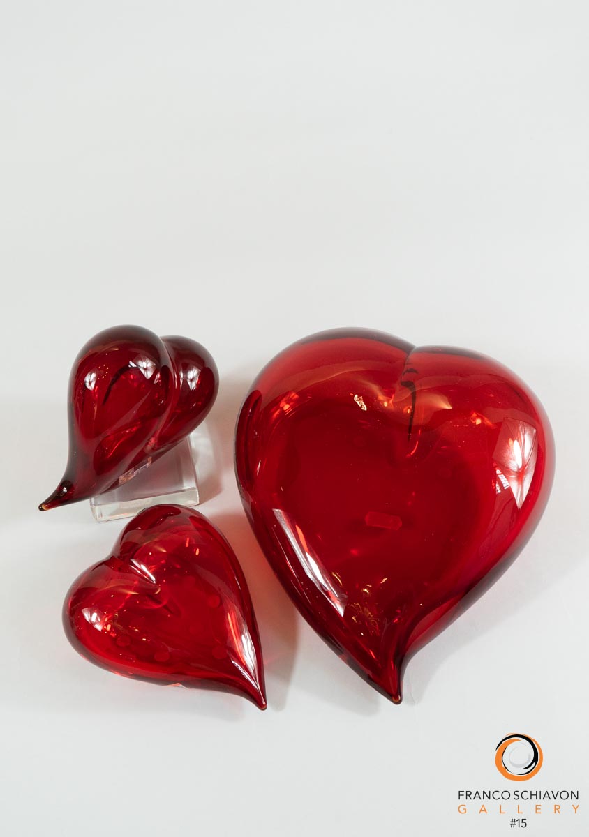 Red Glass Bubble Heart, Solid Heart-shaped Paperweight Art Sculpture  Controlled Bubble Design, Valentine Anniversary Gift, Avalon Glassworks -   Israel